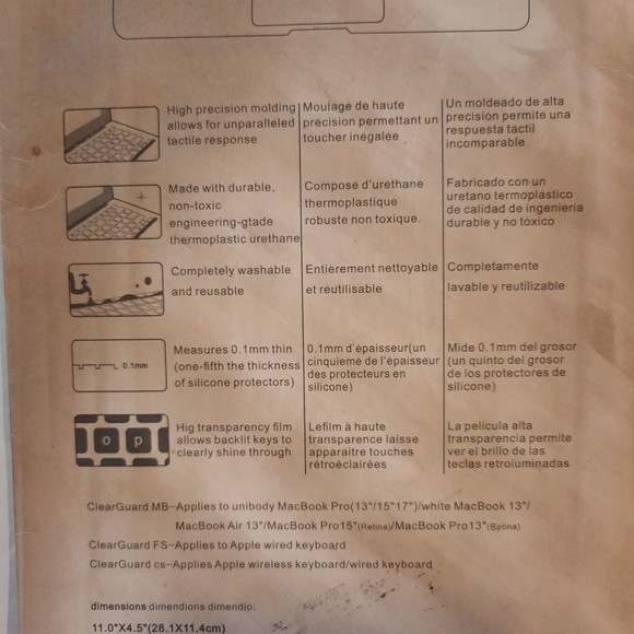 Rainbow Ultra Thin Silicone Keyboard Cover Skin for MacBook Pro 13" - Picture 10 of 10